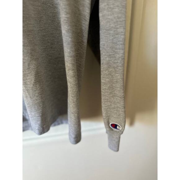 90s Champion Longsleeve Gray Tee Large - Picture 2 of 4